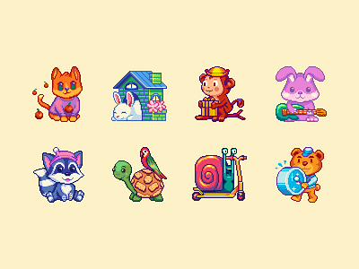 Pixel animals