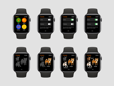 Your Walking Buddy | Apple Watch app apple watch chihuahua concept dog illustraion jrt siba smartwatch ui uidesign ux uxdesign walkingbuddy