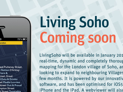 Coming Soon to iPhone application ios iphone app living map walking