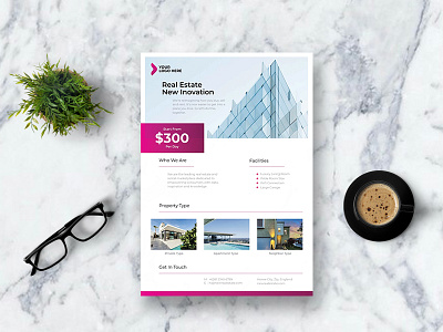 Real Estate Flyer - Vol. 1 ai brochure brochure design business business brochure business flyer corporate brochure design flyer design illustration indd print print template promotion template property psd template real estate template design trifold brochure ui