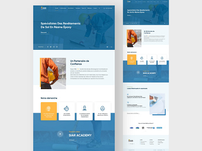 Epoxy Company homepage landing page ui webdesign