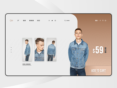 Clothing store Homepage app clean clothing design dribbblers! ecommerce fashion model modern shop store ui