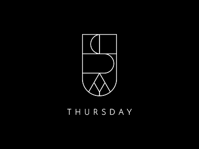 Thursday design identity inkscape logo mark monogram monograms thursday typography vector