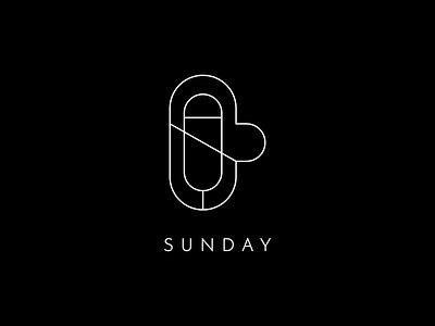 Sunday days design identity illustration inkscape line concept logo mark monogram monograms sunday typography vector