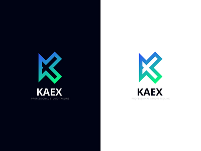 K-X letter logo