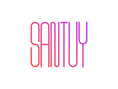 Santuy design illustration inkscape letter line concept logo mark relax typography word