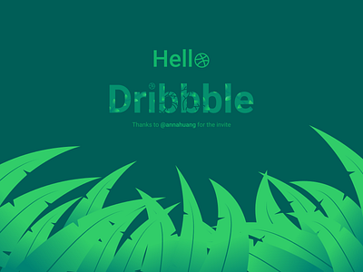 Hello Dribbble basketball debuts debutshot design firstshot green illustration nature