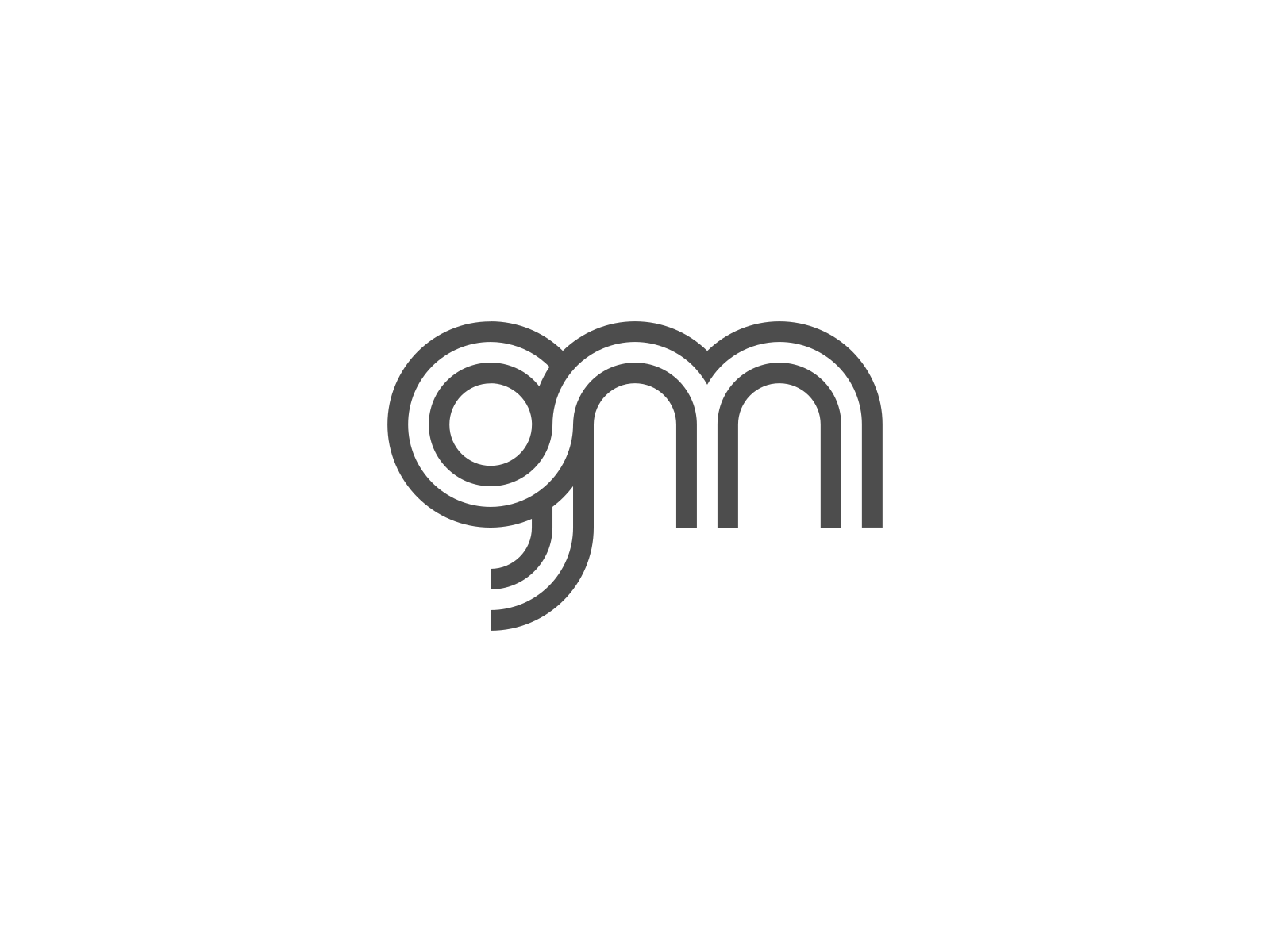 GM - Monogram Logo #3 by Imedia on Dribbble