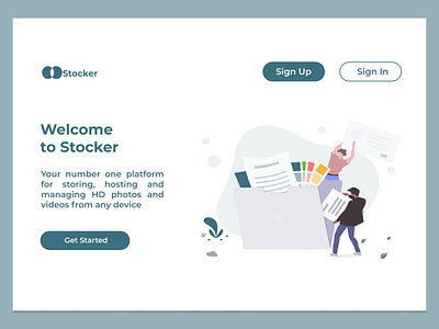 Stocker branding design designthinking desktopography figmaafrica vector web website