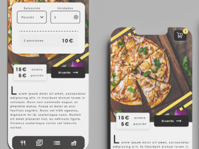 App comida design graphic design ui ux