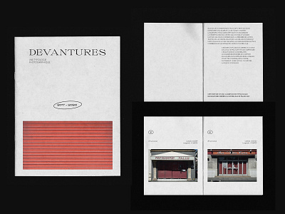 DEVANTURES design edition fanzine graphic graphicdesign print print design type typography zine