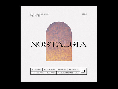 NOSTALGIA EP – Cover abstract aftereffects album album artwork album cover cover design ep ep cover graphic graphicdesign lofi music typography