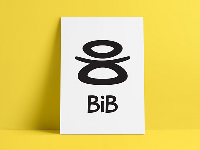 Logo design BiB branding clean corporate branding design drawing graphic design icon illustration logo simple vector