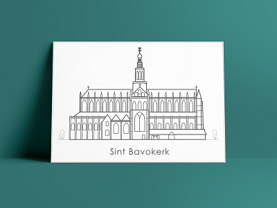 Illustration Sint Bavo Church