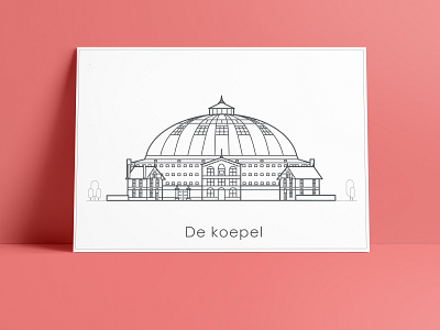 Illustration 'Koepel'  prison Haarlem