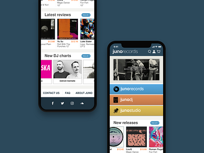 Juno Records (mobile app concept)