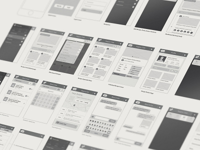 Wireframes app iphone supper club app supperclub wireframes