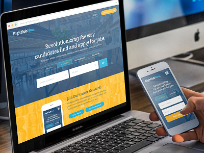 RightJobNow Web App UI