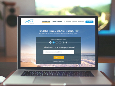 LiveWell Financial Slider responsive design website