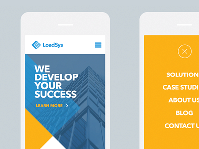 LoadSys Mobile Website mobile responsive ui ux website design