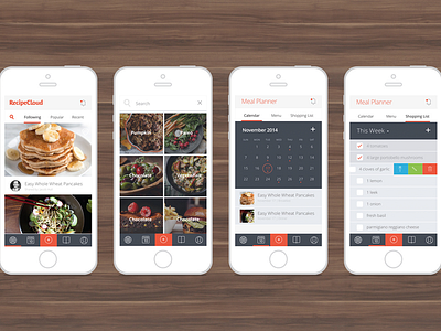 Recipe Cloud App iOS app grocery list ios iphone meal planner recipes