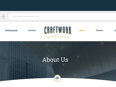 Craftwork Condensed logo branding logo website design