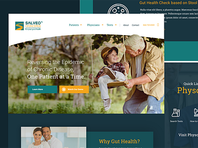 Salveo Diagnostics web website design