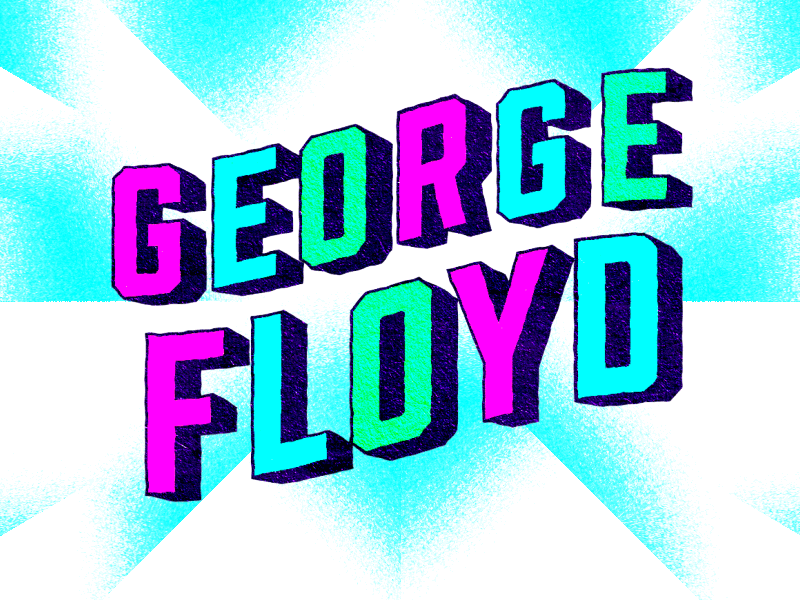 George Floyd animation blacklivesmatter blm cops georgefloyd motion design police typography