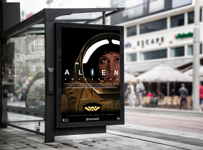 Alien Film Poster 3 brand clean clean creative creative creative design design identity illustration illustrator vector