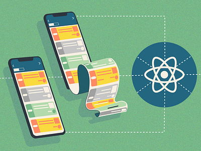 Deep Linking in React Native - Scroll blog deep linking design link mobile react react native scroll vector