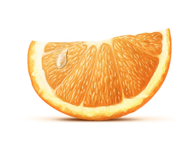 Orange cells drop illustration orange skin water