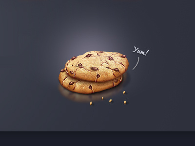 Cookies 3d cookie cookies food illustration photoshop yum