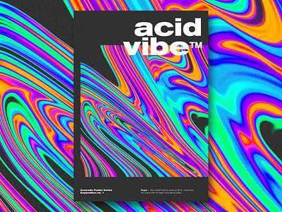 Acid Vibe abstract acid design gradient graphic poster psychedelic regal techno