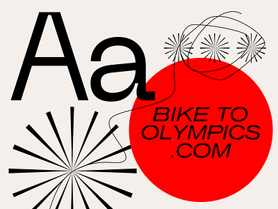 Bike to Olympics athens bike japan olympics to typography web