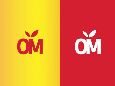 Organic Mango branding design icon lettermark lettermark logo lettermarkexploration monochrome typography vector