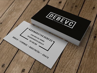 Iron Works Debevc black and white branding business business card design flat logo monochrome