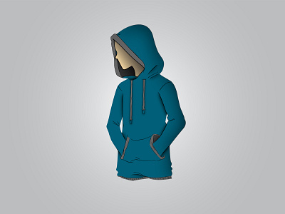 Hoodie guy design draw friend hoodie illustration
