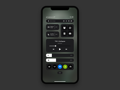 iOS Control Center Concept