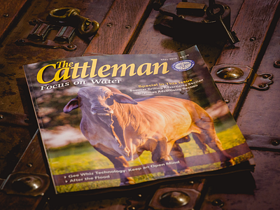 Photo featured on the cover of The Cattleman photography