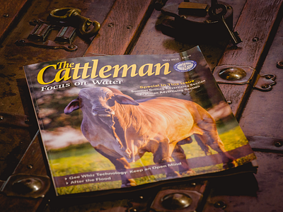 Photo featured on the cover of The Cattleman