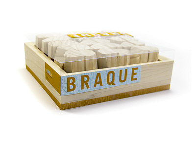 Braque (Dominoes) dominoes game packaging wood