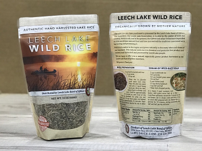 Leech Lake Wild Rice Package Design leech lake leech lake band of ojibwe ojibwe package design wild rice