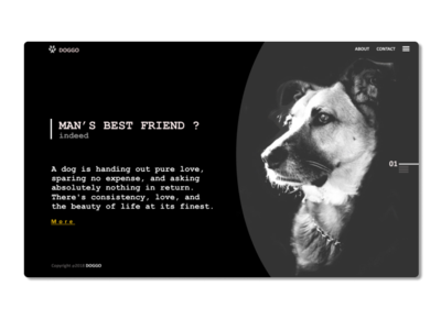 Doggo Ui appdesgin dailyui design webdeisgn