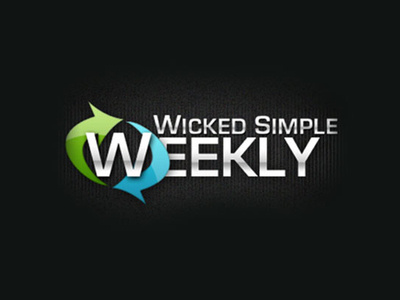 Wicked Simple Weekly branding design emblem illustration logo typography web website