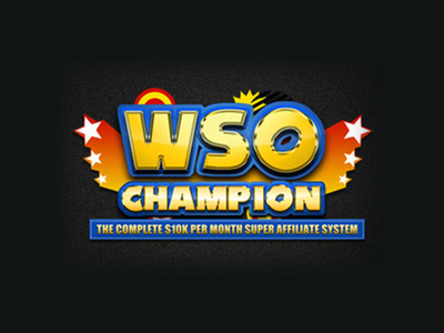WSO Champion brand branding design emblem identity illustration lettering logo product type typography web website