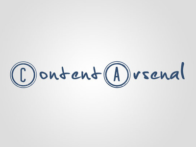 Content Arsenal brand branding design emblem identity illustration lettering logo product type typography web website