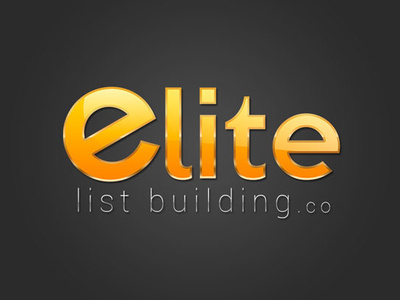 Elite List Building brand branding design emblem identity illustration lettering logo product type typography web website