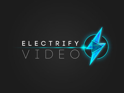 Electrify Video brand branding design emblem identity illustration lettering logo type typography web website