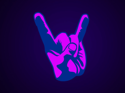 Rock On Hand brand branding design emblem icon identity illustration logo minimal vector vector illustration