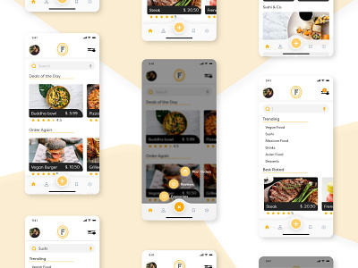 Food App design adobe xd animation app design ui ui ux ui design ux ux design xd